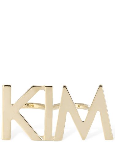 Bague Double Avec Lettres Kim - DOLCE & GABBANA - Modalova