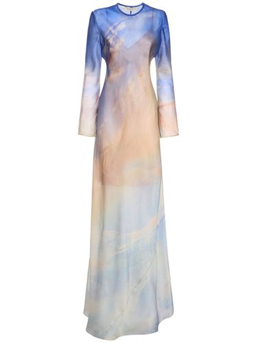 Robe Longue En Soie Imprimée Tama - ZIMMERMANN - Modalova