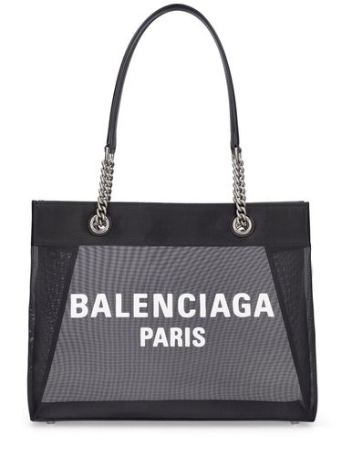 Sac Cabas Moyen En Cuir Et Mesh Duty Free - BALENCIAGA - Modalova