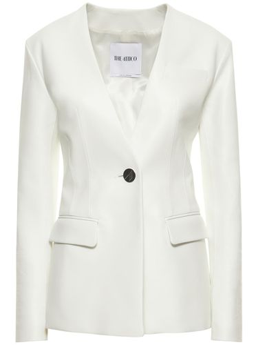 Blazer Sans Col En Cuir - THE ATTICO - Modalova