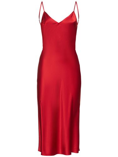 Robe Midi En Satin De Soie Avec Cristaux - FLEUR DU MAL - Modalova