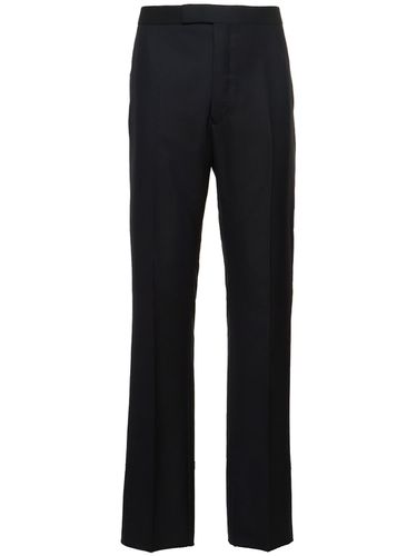 Pantalon Droit En Laine - THOM BROWNE - Modalova