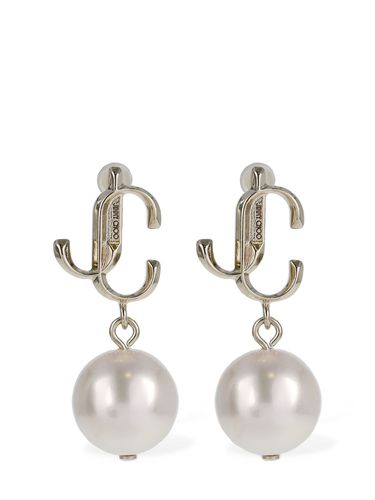 Pendants D'oreilles En Fausses Perles Jc - JIMMY CHOO - Modalova