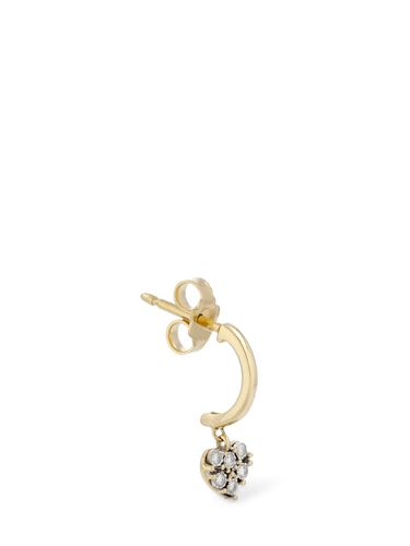 Mono Boucle D'oreille Diamants Et Or 18 K Rugiada - BLISS - Modalova