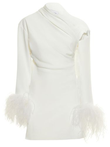 Robe Courte En Crêpe Et Plumes Adelaide - 16ARLINGTON - Modalova