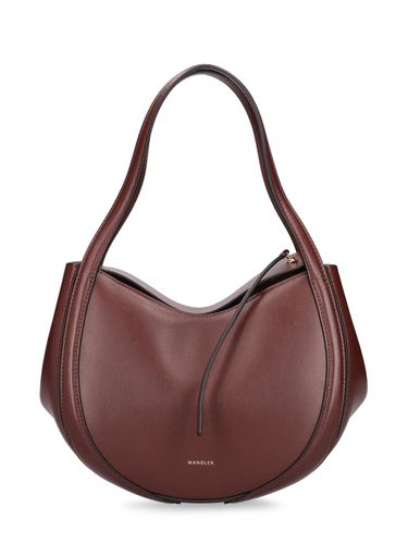 Sac Porté Épaule Mini En Cuir Lin - WANDLER - Modalova