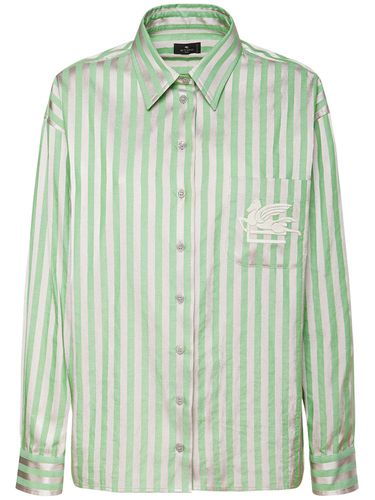 Chemise Oxford En Satin De Coton À Rayures - ETRO - Modalova