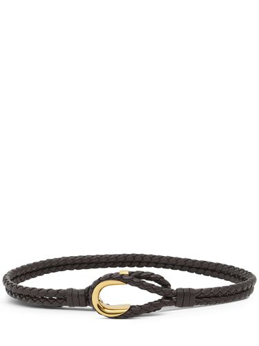 Ceinture En Cuir Tubulaire Double Coaxial - BOTTEGA VENETA - Modalova