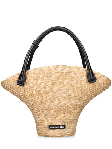 Sac De Plage Moyen En Paille Mélangée - BALENCIAGA - Modalova