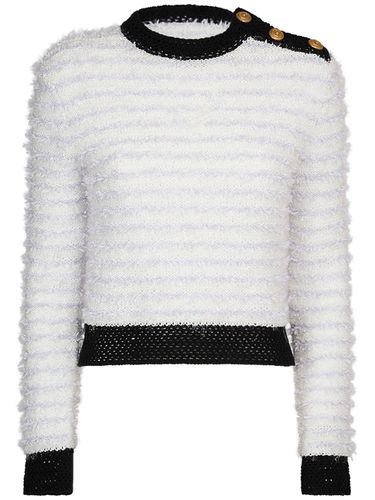 Pull-over Court En Tweed - BALMAIN - Modalova