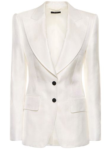 Lvr Exclusive - Blazer En Satin Boutonnage Simple - TOM FORD - Modalova