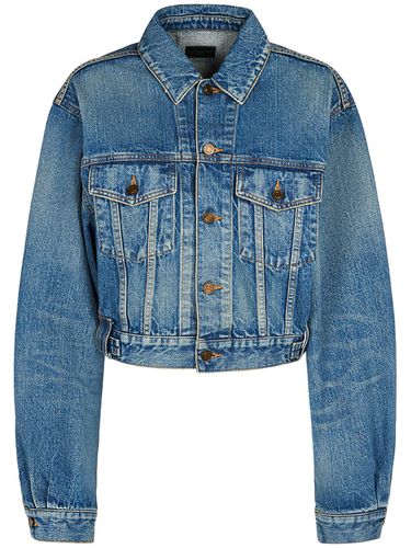 Veste En Denim De Coton 80’s - SAINT LAURENT - Modalova