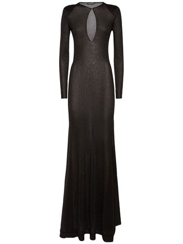 Robe Longue En Jersey De Viscose Et Lurex Ajouré - TOM FORD - Modalova