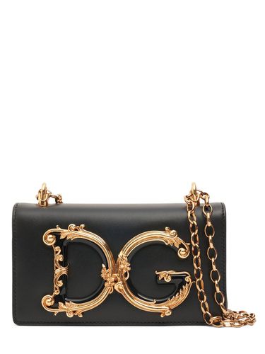 Sac Porté Épaule Mini En Cuir Dg Girls - DOLCE & GABBANA - Modalova