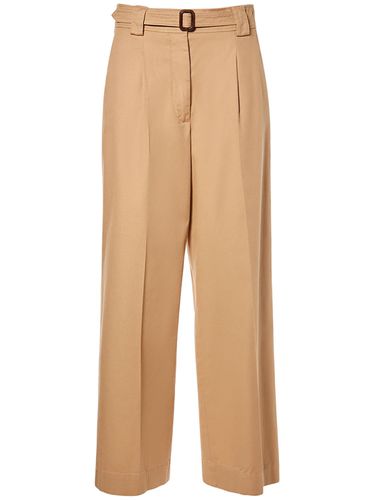 Pantalon Ample En Toile De Coton & Ceinture Pino - WEEKEND MAX MARA - Modalova