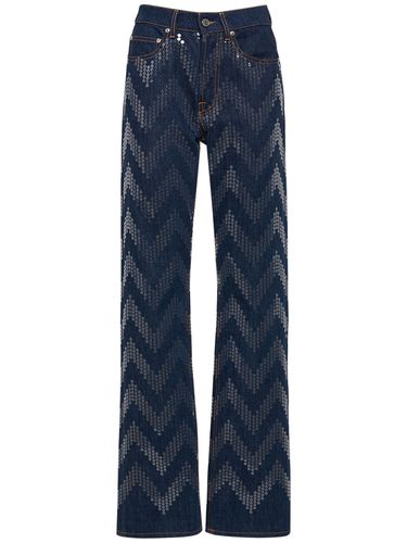 Jean Droit En Denim À Sequins - MISSONI - Modalova