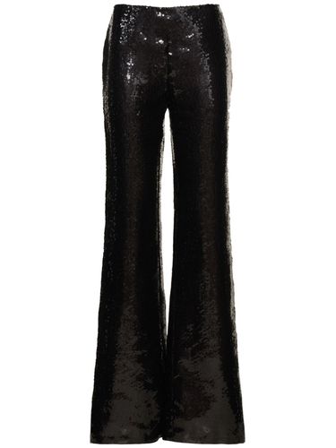 Pantalon Évasé En Sequins Taille Haute - ALBERTA FERRETTI - Modalova