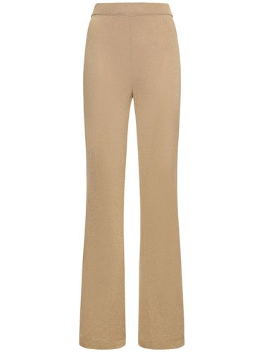 Pantalon Taille Haute En Jersey Et Lurex - ALBERTA FERRETTI - Modalova