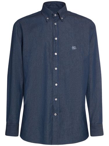 Chemise En Coton À Logo - ETRO - Modalova