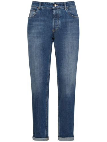 Jean En Denim De Coton Délavé - BRUNELLO CUCINELLI - Modalova