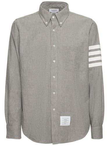 Chemise Droite En Batiste - THOM BROWNE - Modalova