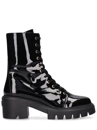 Bottes Combat En Cuir Verni Soho 60 Mm - STUART WEITZMAN - Modalova