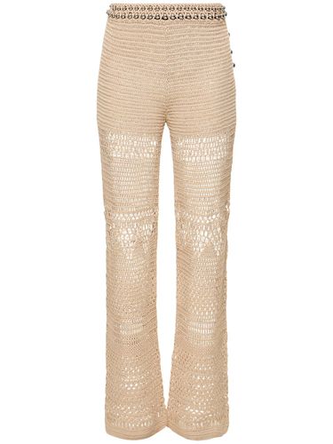 Pantalon Droit En Crochet Taille Haute - RABANNE - Modalova