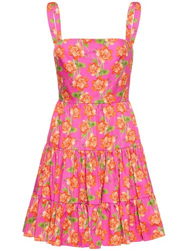 Robe Courte En Coton Imprimé Floral Freddie - BORGO DE NOR - Modalova