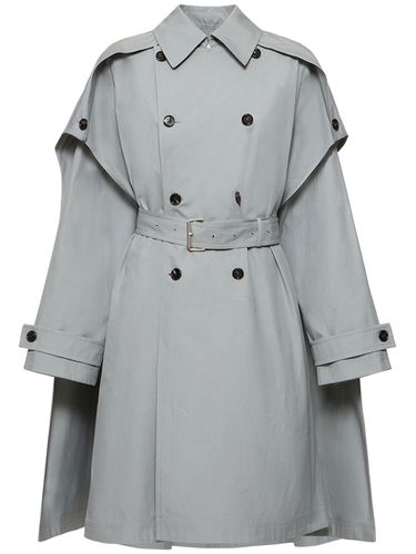 Trench-coat Style Cape En Toile De Coton - BOTTEGA VENETA - Modalova