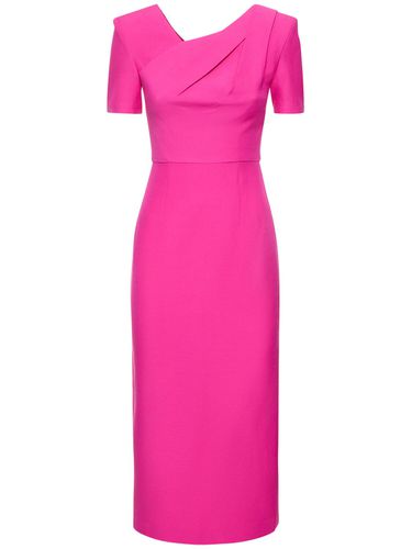 Robe Midi En Soie Et Laine - ROLAND MOURET - Modalova