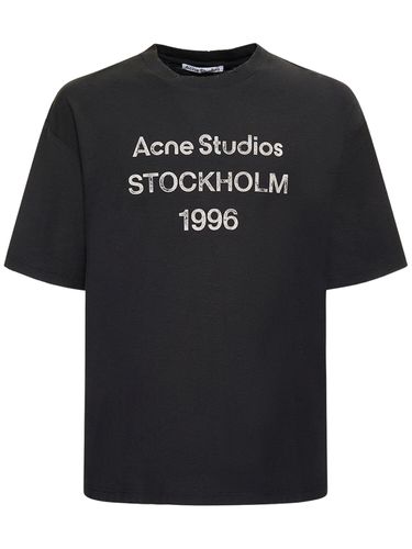 T-shirt En Coton Mélangé Exford 1996 - ACNE STUDIOS - Modalova