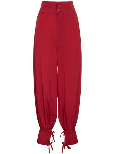 Pantalon Droit En Crêpe Taille Haute - ALEXANDRE VAUTHIER - Modalova