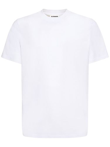 T-shirt En Jersey De Coton - JIL SANDER - Modalova