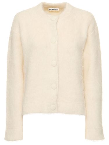 Cardigan En Alpaga Mélangé À Col Ras-du-cou - JIL SANDER - Modalova