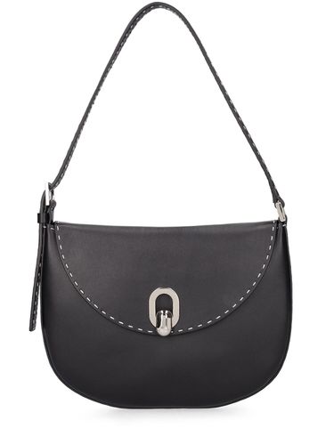 Petit Sac Hobo En Cuir Clouté Tondo - SAVETTE - Modalova