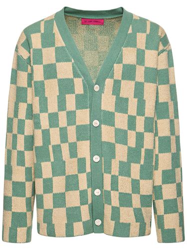 Cardigan En Cachemire Cardinal Checker - THE ELDER STATESMAN - Modalova