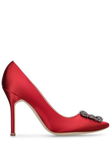 Escarpins En Satin Hangisi 105 Mm - MANOLO BLAHNIK - Modalova