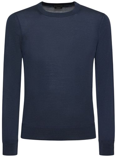 Pull-over En Maille De Laine À Col Ras-du-cou - TOM FORD - Modalova