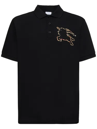 Polo Imprimé Logo Winslow - BURBERRY - Modalova