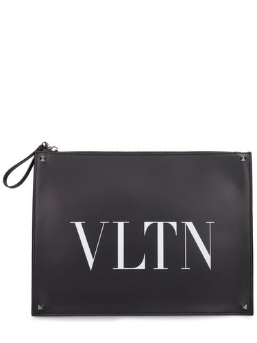 Pochette En Cuir Vltn - VALENTINO GARAVANI - Modalova