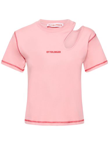 T-shirt En Jersey De Coton Ajouré - OTTOLINGER - Modalova