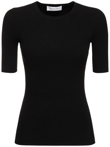 Pull-over En Maille De Viscose Côtelée - MICHAEL KORS COLLECTION - Modalova