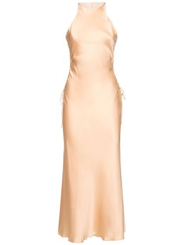 Robe Midi En Satin De Soie Détail Laçage - ALESSANDRA RICH - Modalova