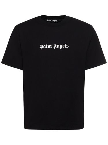 T-shirt Slim En Coton À Logo - PALM ANGELS - Modalova