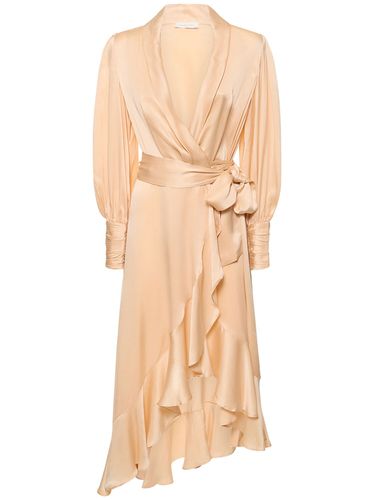 Robe Chemise Midi En Soie - ZIMMERMANN - Modalova