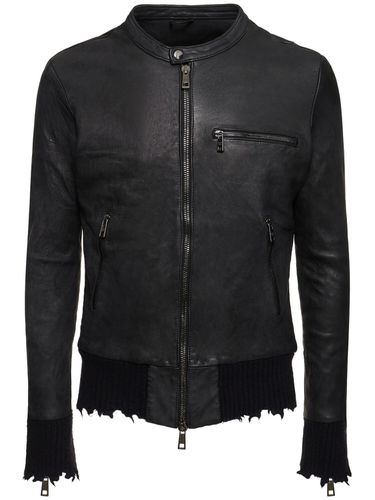 Veste Bomber En Cuir - GIORGIO BRATO - Modalova