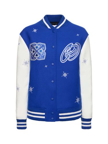 Veste Varsity En Laine Mélangée Bling Stars - OFF-WHITE - Modalova