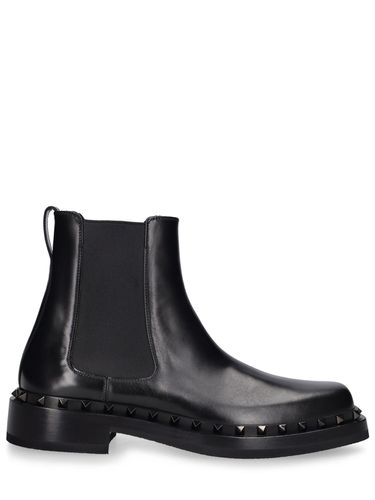 Bottines Beatle En Cuir Rockstud 35 Mm - VALENTINO GARAVANI - Modalova