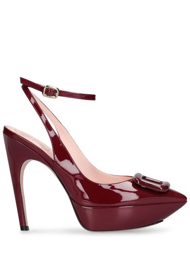 Escarpins À Bride En Cuir Verni Choc 125 Mm - ROGER VIVIER - Modalova