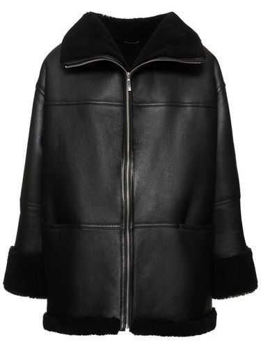 Manteau Zippé En Shearling - TOTEME - Modalova